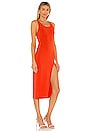 view 2 of 3 VESTIDO MIDI ADILIA in Red Orange