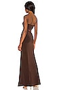 view 3 of 4 Lotte Gown in Chocolate Brown