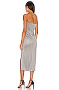 view 3 of 3 Joli Strapless Midi Dress in Heathered Grey