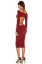 view 3 of 3 Yael Cut Out Halter Dress in Dark Red