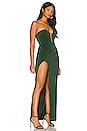 view 2 of 4 Marcel Bustier Gown in Forest Green
