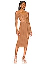 view 1 of 3 Stasia Halter Rib Dress in Camel