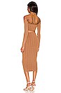 view 3 of 3 Stasia Halter Rib Dress in Camel