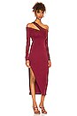 view 2 of 3 Sammy Midi Dress in Burgundy