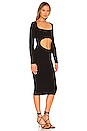 view 2 of 3 Dacia Cut Out Midi Dress in Black