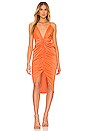 view 1 of 3 Annalisa Midi Dress in Orange