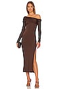 view 1 of 3 Jameela Dress in Cocoa Brown