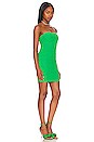 view 2 of 3 Junya Strapless Bustier Mini Dress in Bright Green