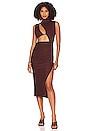 view 1 of 4 Anabella Midi Dress in Chocolate Brown
