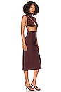 view 2 of 4 Anabella Midi Dress in Chocolate Brown