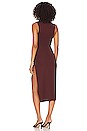 view 4 of 4 Anabella Midi Dress in Chocolate Brown