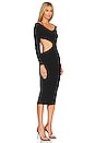 view 2 of 3 Yael Cut out Halter Dress in Black