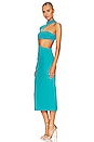 view 3 of 4 Amaia Midi Dress in Turquoise