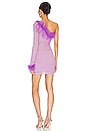view 4 of 4 Juana Feather Trim Mini Dress in Purple