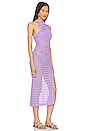 view 2 of 3 Magdalena High Slit Midi Dress in Purple
