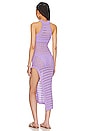 view 3 of 3 Magdalena High Slit Midi Dress in Purple