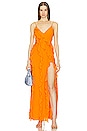 view 1 of 3 Nehna Gown in Bright Orange