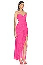 view 2 of 3 Mela Gown in Hot Pink