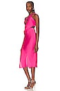 view 3 of 4 Misha Midi Dress in Hot Pink