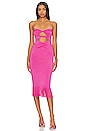 view 1 of 3 Purna Midi Dress in Hot Pink
