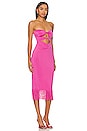 view 2 of 3 Purna Midi Dress in Hot Pink
