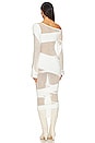 view 3 of 3 Conga Mixed Yarn Midi Dress in White