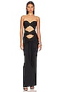 view 1 of 3 Charlotte Strapless Gown in Black