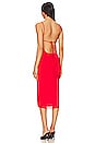 view 3 of 3 Myra Midi Dress in Bright Red