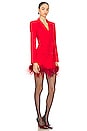 view 2 of 3 Yvette Blazer Dress in Scarlet Red