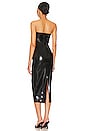 view 3 of 3 Ambrose Latex Midi Dress in Black