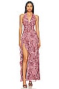 view 1 of 3 Divya Maxi Dress in Mauve Floral