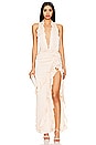 view 1 of 3 Celenia Maxi Dress in Champagne Butterfly