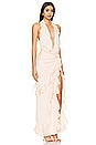 view 2 of 3 Celenia Maxi Dress in Champagne Butterfly