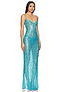 view 2 of 4 Leighan Gown in Turquoise