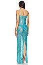 view 3 of 4 Leighan Gown in Turquoise
