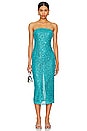view 1 of 4 Aine Midi Dress in Turquoise