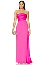 view 1 of 4 Amira Gown in Pop Pink