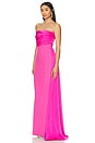 view 3 of 4 Amira Gown in Pop Pink