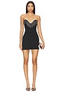 view 1 of 4 Dextra Embellished Mini Dress in Black
