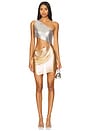 view 1 of 5 Nikita Mini Dress in Silver And Gold