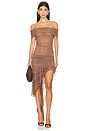 view 1 of 4 Fernanda High Low Dress in Brown