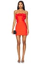 view 1 of 3 Riya Mini Dress in Red Orange