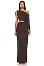 view 1 of 4 Yahaira Maxi Dress in Dark Brown