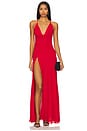 view 1 of 3 Nathalia Gown in Red