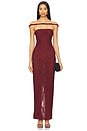 view 1 of 3 Sabine Gown in Oxblood