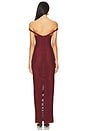 view 3 of 3 Sabine Gown in Oxblood
