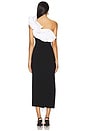 view 4 of 4 The Sapphira Midi Dress in Black & White