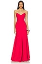 view 1 of 3 Amarys Gown in Dark Red