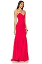 view 2 of 3 Amarys Gown in Dark Red