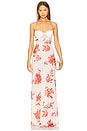 view 1 of 3 The Ambrose Gown in Pink & Red Floral